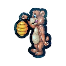 Ayı Şekilli Ahşap Puzzle Yapboz Yeni Ürün
