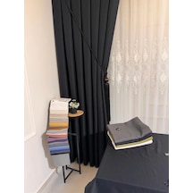 Nivemeshome Roma Keten 1/3 Sık Pileli Antrasit Fon Perde Apm Antrasit