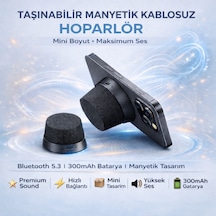 Polham Manyetik Mini Bluetooth Hoparlör Ipx6 Su Geçirmez Taşınabilir Güçlü Bass Stereo Speaker
