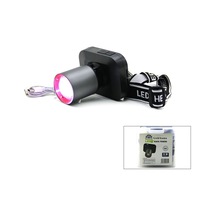 Şarjlı 50w Kafa Lambası Fener 1 Led Usb - Type-c Dijital Kademe Işık Ayarı - Flaşör 4915 Karışık / Çoklu Renk