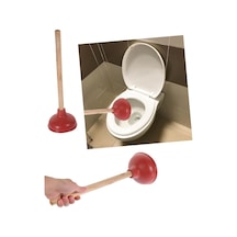 Depolife Banyo Klozet Pompası Kaucuk Güçlü Vakum Pompası Tuvalet Lavabo Evye Pisivar Tıkanık Açma