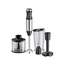Kult X El Blenderı Seti, 5 Parça, 600 W, Paslanmaz Çelik El Blenderı, Çırpıcı, Ezici Aparat, Doğrayıcı, 700 Ml Karıştırma Kabı, Bulaşık Makinesinde Yıkanabilir Belirtilmemiş