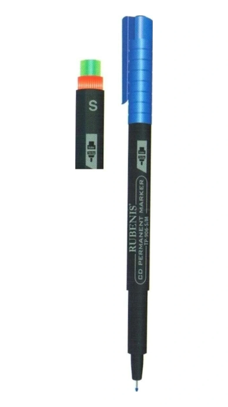 Cd Kalemi Permanent S Seri Silgili Mavi Tp-905-s/m 12 Li Paket Mavi