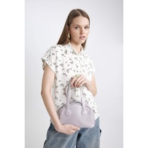 Defacto Kadın Suni Deri El Çantası B9353AXNSPR46 Mor