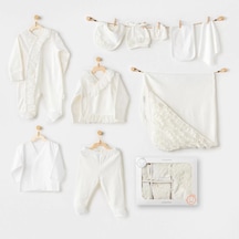 Melonika Newborn Chic Girl 10'lu Hastane Çıkışı Ekru Çok Renkli