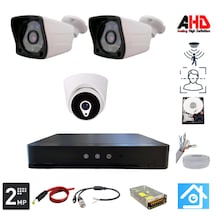 Arna 1 İç 2 Dış 2mp 3 Kameralı 500gb Hdd Dahil Ahd Güvenlik Seti