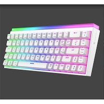 Gameagle Ge2019 Hera Rgb Kablolu Tr Layout Mekanik Beyaz Oyuncu Klavyesi Kdo