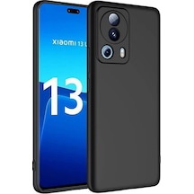 Xiaomi Mi 13 Lite İçi Kadife Dolgulu Şık Candy Lansman Silikon Kılıf Siyah