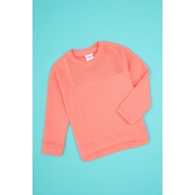 U.S. Polo Assn. Kız Çocuk Neon Pembe Bisiklet Yaka Sweatshirt 50317991-VR105