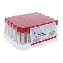 Bd Vacutainer Kırmızı Kapak Kan Alma Tüpü 100 Adet  6ML 13 x 100 MM