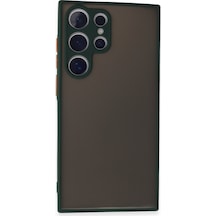 Samsung Galaxy Uyumlu   S24 Ultra Kılıf Montreal Silikon Kapak - Yeşil