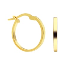 Halka Gümüş Küpe 718872 Gold