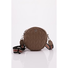 Dgn M44 Kadin Yuvarlak Kapitone Çapraz Çanta M44-1745-R1886 Vizon