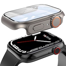 NovStrap iOS Uyumlu Watch Seri 8 7 45mm için iOS Uyumlu Watch Ultra Dönüştürücü Kasa ve Ekran Koruyucu