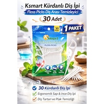 Northcity Kürdanlı Diş İpi 30 Adet Floss Picks - Pratik Diş Arası Temizleyici