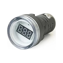 Dijital Voltmetre, 22mm Ac 60-500v Led Beyaz Işık İle Kullanım