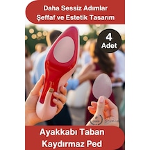 Tabanbandı Ayakkabı Taban Kaydırmaz Ped 4 Adet Şeffaf Yapışkanlı Topuklu Stiletto Babet Kösele Sert