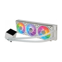 AERSTONE Coolvision 360mm LCD Ekranlı INTEL AMD uyumlu SIVI Soğutucu (BEYAZ)