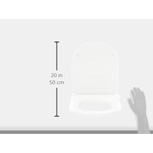 Universal Droplast Slim Klozet Kapak Açık Ahşap