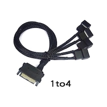SATA Power To 4 Port Y 2 Pin Fan Çevirici PWM Çoklayıcı Splitter