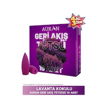 Auran Lavanta Kokulu Geri Akış Tütsüsü Konik Tütsü Lavander Backflow Incense Cones 10 Adet