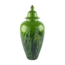 Mikasa Moor Yeşil Yaprak Desenli Porselen Küp 50cm