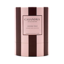 Casandra Divine Trio Soya Mum Mandalina &amp Gül &amp Sandal Ağacı Kokulu Dekoratif Aromaterapi Mum Diğer