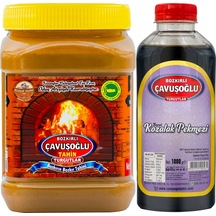 Bozkırlı Çavuşoğlu Kepekli Bozkır Tahini 930 G + Kozalak Pekmezi 1 KG