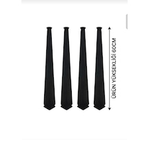 60cm Dekoratif Metal Masa/sehpa Ayağı Siyah