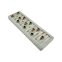 Yüzük Küpe Koldüğmesi Takı Standı Gri Anfora Uzun 34 X 11 Cm