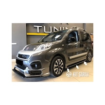 Kit Garaj Fiat Fiorino Yan Marşpiyel Seti Plastik 2 Adet Mat Siyah Boyasız