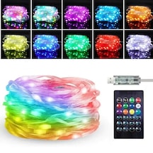 10 Mt Uzaktan Kumandalı Usb Led Işık Çok Modlu Dekoratif Ortam Aydınlatmas 50001 .