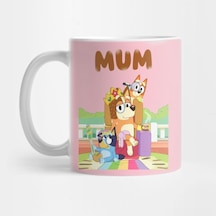 Mum - Bluey Kupa Bardak Çok Renkli