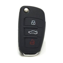 Audi Uyumlu A1 A3 A4 A5 A6 A7 A8 Q3 Q7 Silikon Anahtar Koruyucu Kılıfı
