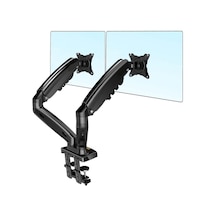 Vontech F160 Amortisörlü Çiftli 17-27'' Masa Üstü Monitör Tutucu