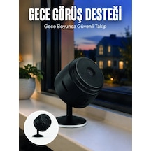 Mey İthalat A9 Şarjlı Mini Ip Kamera Hd Kablosuz Güvenlik Kamerası Micro Sd Kart Destekli