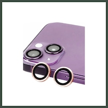 Bezos İphone 13 Uyumlu Raze Metal Kamera Lens - Pembe Nhr