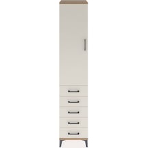 Hyperion Dolap 2 Raflı 5 Çekmeceli Tek Askılı 44x44x221 Çam-aytaşı Atlas Çam