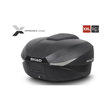 Shad SH58X Arka Çanta Siyah Carbon (Genişleyebilen Model)