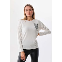 Sistas Kadın İşleme Detaylı Uzun Kol Bluz 23640 Ekru Sistas Kadın İşleme Detaylı Uzun Kol Bluz 23640 Ekru