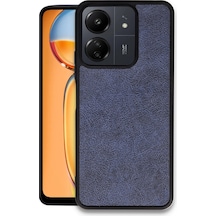 Xiaomi Redmi 13c Uyumlu Kılıf Aras Deri Kapak - Lacivert