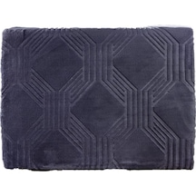 Özdilek Battaniye Trendy Art Deco Jet Black Çift Kişilik Çift Kişilik Siyah