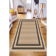 Rovigo Home Dijital Baskı Yıkanabilir Kaymaz Taban Salon Halısı Ve Yolluk Rv065-fnl338 Kahverengi