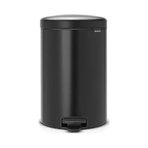 Brabantia Çöp Kutusu 20 Litre Newicon Pedallı Mat Siyah 114106 Siyah