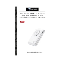 Özel Üretim Mf95 6 İn 1 Klipsli 2000 Mah Masaüstü El Tipi Soğutucu Çalışma Ofis Yardımcı