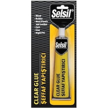 Selsil Clear Glue 70g Şeffaf Süper Yapıştırıcı Kağıt - Ahşap - Metal - Deri 4533
