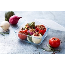 Pryex Kare Kapaklı Saklama Kabı 0.85 Lt