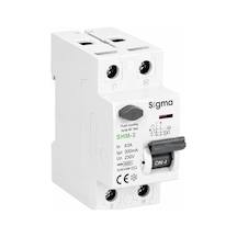 Sigma Shm2p 300ma 63a 6ka Monofaze Kaçak Akım Koruma Şalteri