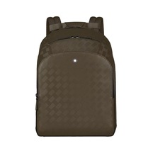 Montblanc Extreme Deri 3 Bölmeli Orta Boy Sırt Çantası 221594 Haki