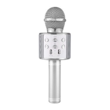 Ws 858 Karaoke Mikrofon Bluetooth Hoparlör Gümüş